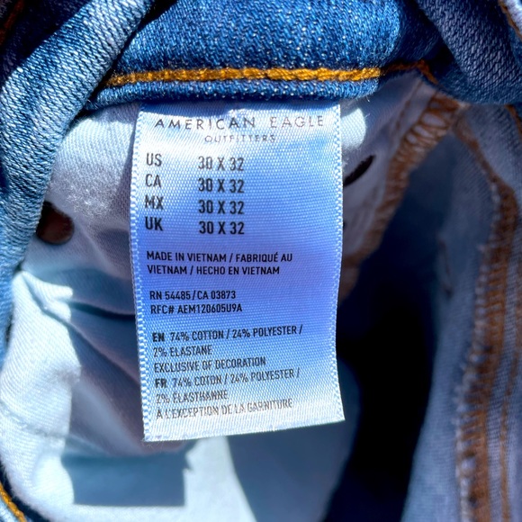 American Eagle, Blue, Jeans, Flex, Original Straight, Size 30 x 32 - Picture 4 of 5